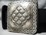 One Of Biggest Heaviest Native American Navajo Sterling Silver Concho Belt-Nativo Arts