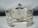 Incredible Native American Navajo Pilot Mountain Sterling Silver Bracelet Signed-Nativo Arts