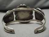 Superior Vintage Native American Navajo Blue Diamond Turquoise Sterling Silver Bracelet Old-Nativo Arts