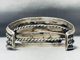 Museum Vintage Native American Navajo Kingman Turquoise Sterling Silver Bracelet-Nativo Arts