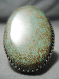 Magnificent Navajo #8 Turquoise Sterling Silver Ring Native American-Nativo Arts
