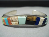 Important Vintage Native American Navajo Tommy Jackson Turquoise Sterling Silver Bracelet-Nativo Arts