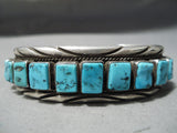 Important Vintage Native American Navajo Tommy Tso Turquoise Sterling Silver Bracelet Cuff-Nativo Arts