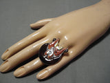 Incredible Native American Zuni Don Dewa Sterling Silver Yosemite Sam Stelring Silver Ring-Nativo Arts