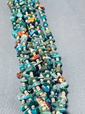 Important Rye Whitegat Vintage Native American Navajo Turquoise Shell Necklace-Nativo Arts