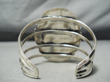 Huge Vintage Native American Navajo Intense Spiderwbe Turquoise Sterling Silver Bracelet-Nativo Arts