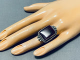 One Of The Best Native American Navajo Purple Spiny Oyster Sterling Silver Ring-Nativo Arts