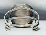 Mens Vintage Native American Navajo Museum Quality Turquoise Sterling Silver Bracelet-Nativo Arts