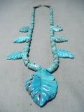 Native American Important Vintage Santo Domingo Old Morenci Fetish Sterling Silver Necklace-Nativo Arts