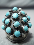Incredible Native American Navajo Sleeping Beauty Turquoise Sterling Silver Ring-Nativo Arts