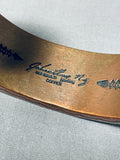 241 Gram Vintage Native American Navajo Sterling Silver Jon Nez Copper Bracelet-Nativo Arts