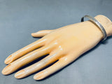Marvelous Vintage Native American Navajo Sterling Silver Bracelet Signed Skeets-Nativo Arts