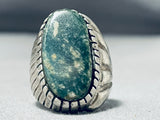 Unforgettable Vintage Native American Navajo Variscite Sterling Silver Ring-Nativo Arts