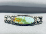 Al Jake Important Vintage Native American Navajo Royston Turquoise Sterling Silver Bracelet-Nativo Arts