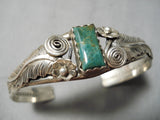 Incredible Vintage Native American Navajo Royston Turquoise Sterling Silver Bracelet-Nativo Arts