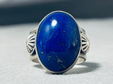Important Ben Begaye (d.) Vintage Native American Navajo Lapis Sterling Silver Ring-Nativo Arts
