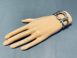 Window Rock Outstanding Vintage Native American Navajo Sterling Silver Bracelet-Nativo Arts
