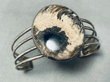One Of The Most Unique Vintage Native American Navajo Jasper Sterling Silver Bracelet-Nativo Arts