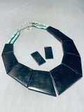 One Of The Craziest Ever Native American Sugulite Sterling Silver Necklace-Nativo Arts