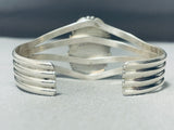 Birds Eye Spiderweb Turquoise Native American Navajo Sterling Silver Bracelet-Nativo Arts