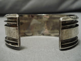 Museum Vintage Native American Navajo Royston Turquoise Sterling Silver Bracelet Old Cuff-Nativo Arts