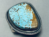 Native American One Of The Biggest Best Ever 160 Gram #8 Turquoise Sterling Silver Bracelet-Nativo Arts