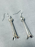 Native American Outstanding Santo Domingo Sterling Silver Blossoms Earrings-Nativo Arts