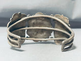 Heavy Museum Vintage Native American Navajo Triple Turquoise Sterling Silver Bracelet-Nativo Arts