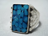 Beautiful Vintage Navajo Native American Turquoise Sterling Silver Ring-Nativo Arts