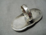 Fabulous Pat Reed Vintage Native American Navajo Domed Carnelian Sterling Silver Ring-Nativo Arts