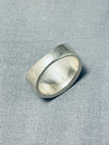 Impressive Vintage Native American Navajo Tigers Eye Jet Inlay Sterling Silver Ring-Nativo Arts
