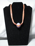 Native American Important Santo Domingo Dan Coriz Turquoise Coral Sterling Silver Necklace-Nativo Arts