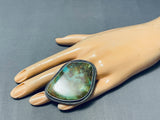 Best Biggest Vintage Native American Navajo Royston Turquoise Sterling Silver Ring-Nativo Arts