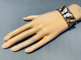 Lovely Birds Vintage Native American Zuni Turquoise Sterling Silver Bracelet Old-Nativo Arts