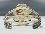 Important Lee Family Vintage Native American Navajo Signed Sterling Silver Handstamped Bracelet-Nativo Arts