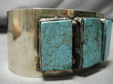 For Large Wrist Vintage Native American Navajo Turquoise Sterling Silver Bracelet Old-Nativo Arts