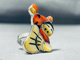 Tigger!! Ultra Rar Ezuni Shell Sterling Silver Native American Ring-Nativo Arts