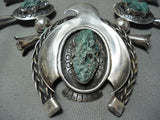 Native American Important Vintage Ben Nighthorse Campbell Turquoise Sterling Silver Bracelet Set-Nativo Arts