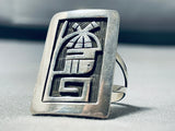 Superior Native American Hopi Sterling Silver Ring Signed-Nativo Arts