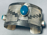 Jake Froncosa Dynamic San Felipe Kingman Turquoise Sterling Silver Bracelet-Nativo Arts