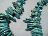 Native American Exceptional Vintage Santo Domingo Royston Turquoise Sterling Silver Necklace Old-Nativo Arts