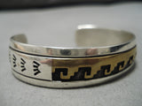 Important Authentic Vintage Native American Navajo Thomas Singer Sterling Silver Bracelet-Nativo Arts