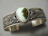 Important Damale Turquoise Vintage Native American Navajo Sterling Silver Bracelet-Nativo Arts