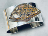 One of the Best Dinosaur Fossil Very Rare Vintage Sterling Silver Bracelet Cuff-Nativo Arts