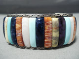 Native American Best Vintage Carlos Eagle Ottawa Turquoise Sterling Silver Bracelet-Nativo Arts