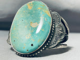 One Of The Best Vintage Native American Navajo Royston Turquoise Sterling Silver Bracelet-Nativo Arts