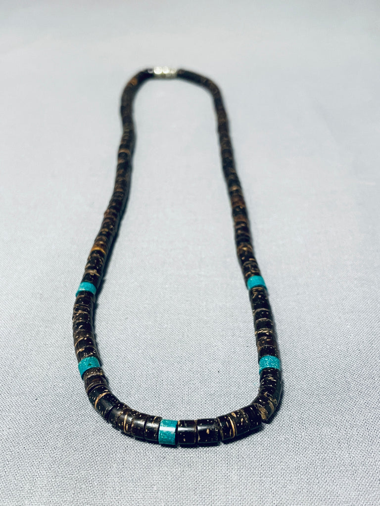 Native American Awesome Vintage Santo Domingo Turquoise Dark