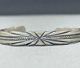 Traditional Vintage Native American Navajo Sterling Silver Bracelet-Nativo Arts