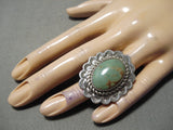 Fabulous San Felipe Royston Turquoise Sterling Silver Ring Native American-Nativo Arts