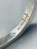 Native American One Of The Best Ever Quality Workmanship Sterling Silver Bangle Bracelet-Nativo Arts